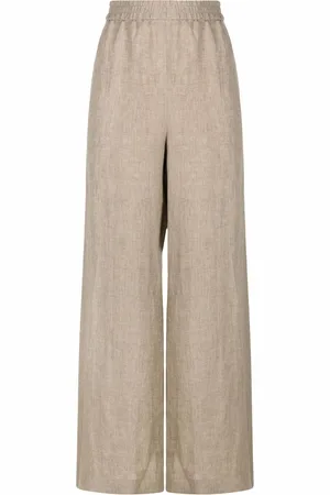Fabiana Filippi Leinenhose mit weitem Bein