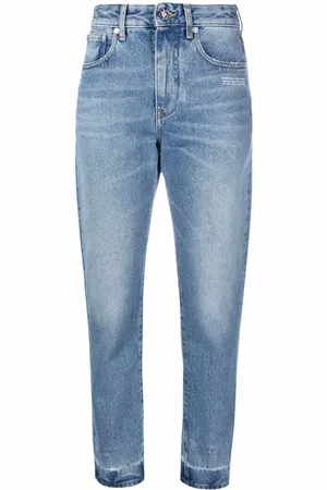 OFF-WHITE Cropped-Jeans mit Logo