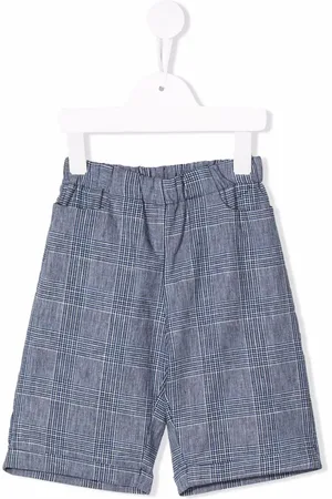 LA STUPENDERIA Karierte Shorts mit elastischem Bund