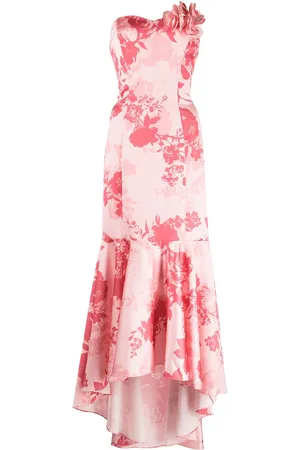 Marchesa Notte Kleid mit Blumen-Print