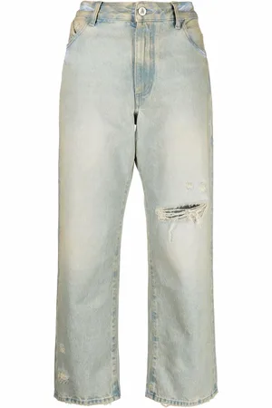 The Attico Weite Jeans im Distressed-Look
