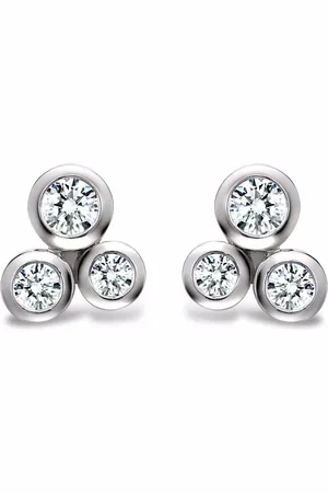 Pragnell 18kt Weißgoldohrstecker mit Diamanten