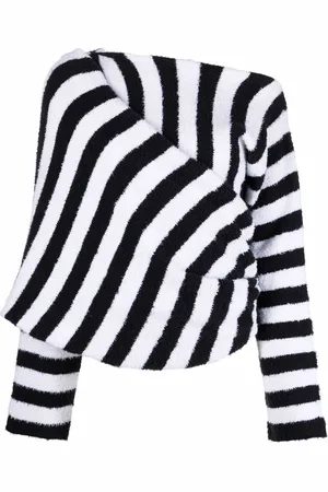 Balmain Gestreiftes Strickoberteil
