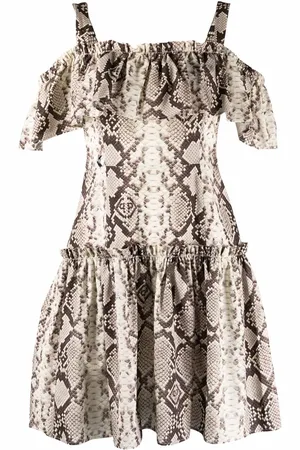 Philipp Plein Minikleid mit Pythonleder-Print
