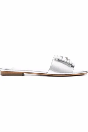 Fendi Sandalen mit Logo-Schild
