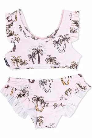 Palm Angels Bikini mit Palmen-Print