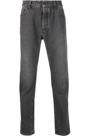 Palm Angels Straight-Leg-Jeans mit Logo-Print