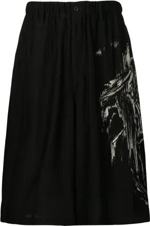 YOHJI YAMAMOTO Bermudas mit grafischem Print