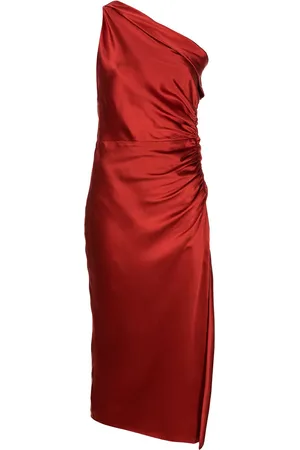 Michelle Mason Seidenkleid mit gerafftem Detail