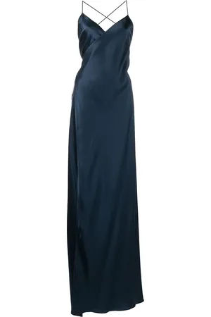 Michelle Mason Seidenkleid mit V-Ausschnitt