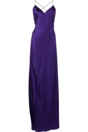 Michelle Mason Seidenkleid mit V-Ausschnitt