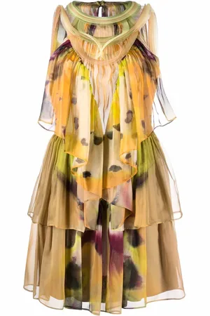 Alberta Ferretti Kleid mit abstraktem Print