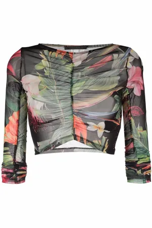 Philipp Plein Langarmshirt mit Blumen