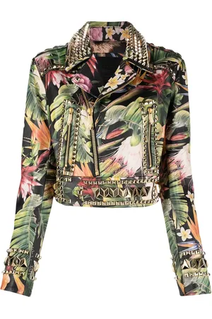 Philipp Plein Bikerjacke mit Print