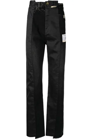 Maison Mihara Yasuhiro Gerade Jeans mit Kontrasteinsätzen