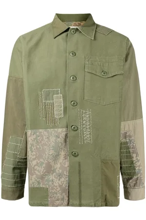 Maharishi Hemd mit Patchwork-Detail