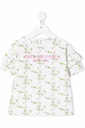 PHILOSOPHY DI LORENZO SERAFINI T-Shirt mit Blumen-Print