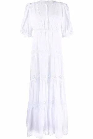 CHARO RUIZ IBIZA Maxikleid mit Spitzeneinsätzen
