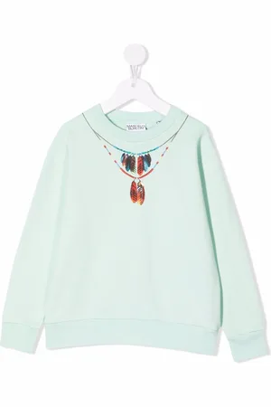MARCELO BURLON Sweatshirt mit Halsketten-Print