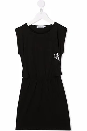 Calvin Klein Ärmelloses Jerseykleid mit Logo-Print