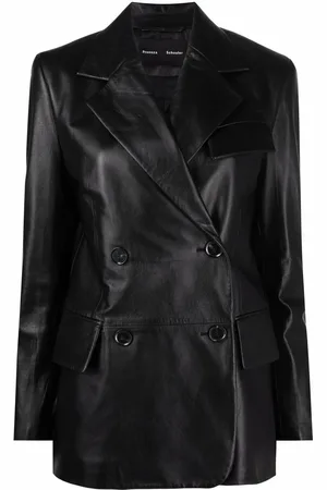 Proenza Schouler Einreihiger Blazer aus Leder