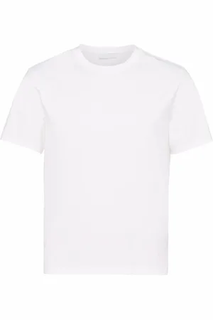 Prada T-Shirt mit Logo-Stickerei