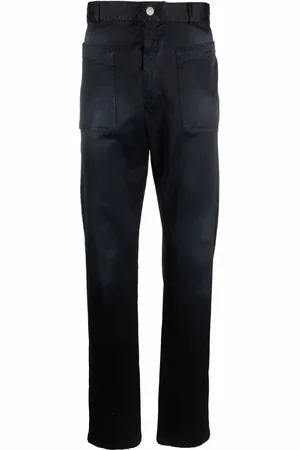 Diesel Schmale Hose mit Logo-Stickerei