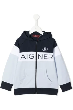 Aigner Kapuzenjacke mit Logo-Print