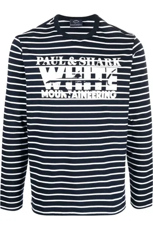 Paul & Shark Gestreiftes T-Shirt mit Logo-Print