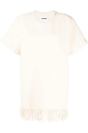 Jil Sander Strickoberteil mit Fransen