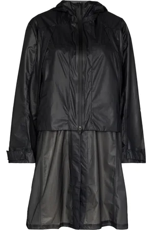 Y-3 Regenmantel mit Kapuze