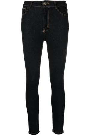 Philipp Plein Bestickte Skinny-Jeans