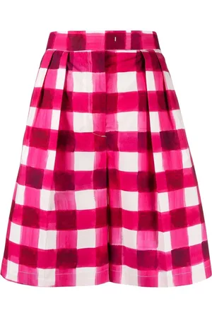 Msgm Knielange Shorts mit Vichy-Karo