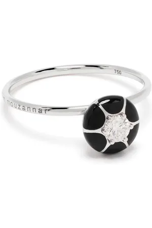 SELIM MOUZANNAR 18kt Sea Flowers Weißgoldring mit Diamanten