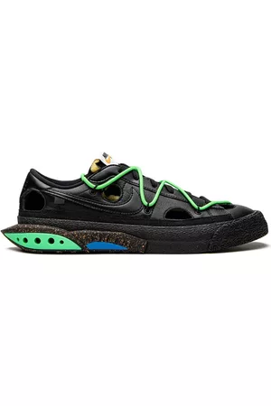 Nike Flache Sneakers - X Off-White Blazer Low Black/Electro Green Sneakers