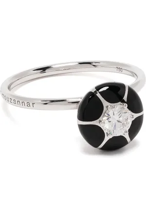SELIM MOUZANNAR 18kt Sea Flower Weißgoldring mit Diamanten