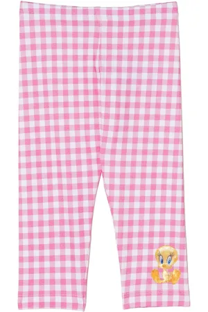 MONNALISA Karierte Leggings mit Tweety-Print