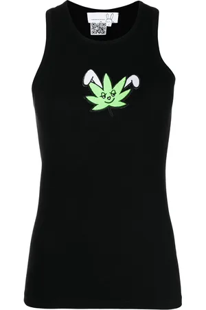 Natasha Zinko Top mit Logo-Print