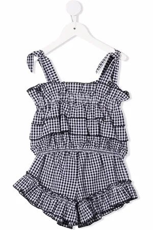 Le pandorine Set aus Top und Shorts mit Vichy-Karo