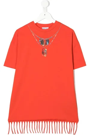 MARCELO BURLON T-Shirt mit Federketten-Print