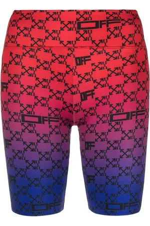 OFF-WHITE Radlerhose mit Monogramm-Print