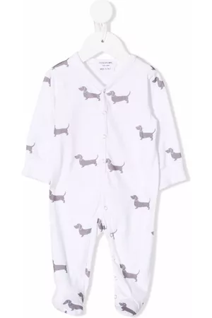 Thom Browne Baby Jumpsuits - Strampler mit Hunde-Print