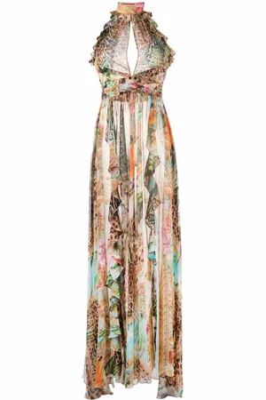 Philipp Plein Maxikleid mit Print