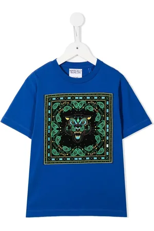 MARCELO BURLON T-Shirt mit Bandana Tiger-Print