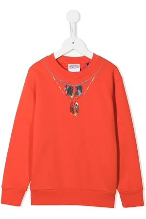 MARCELO BURLON Sweatshirt mit Halsketten-Print