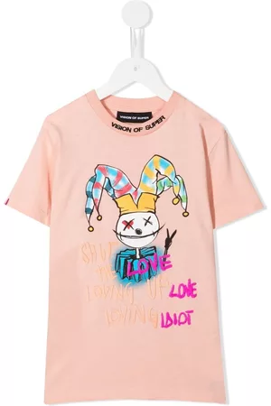 Vision Of Super Shirts - T-Shirt mit Baby Drawing Clown-Print