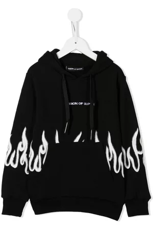 Vision Of Super Sweatshirts - Hoodie mit Spray Flame-Print