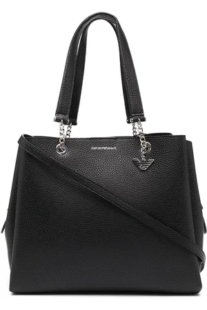 Emporio Armani Shopper aus gekörntem Leder