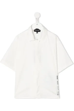 Emporio Armani Kurzärmeliges Hemd mit Logo-Print