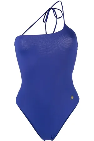 The Attico Gerippter One-Shoulder-Badeanzug